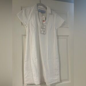 Tommy Bahama White Collared Dress